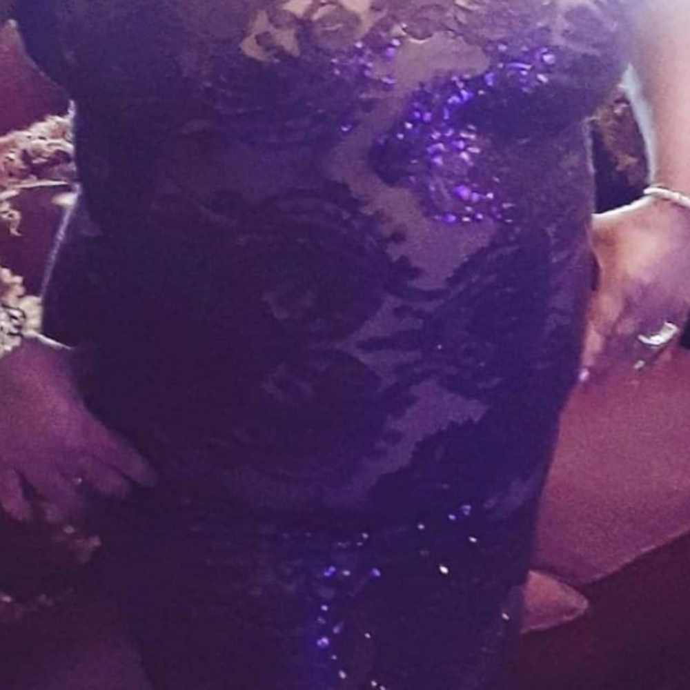 Elegant sequin Emerald Sundae gown - Picture 6 of 8